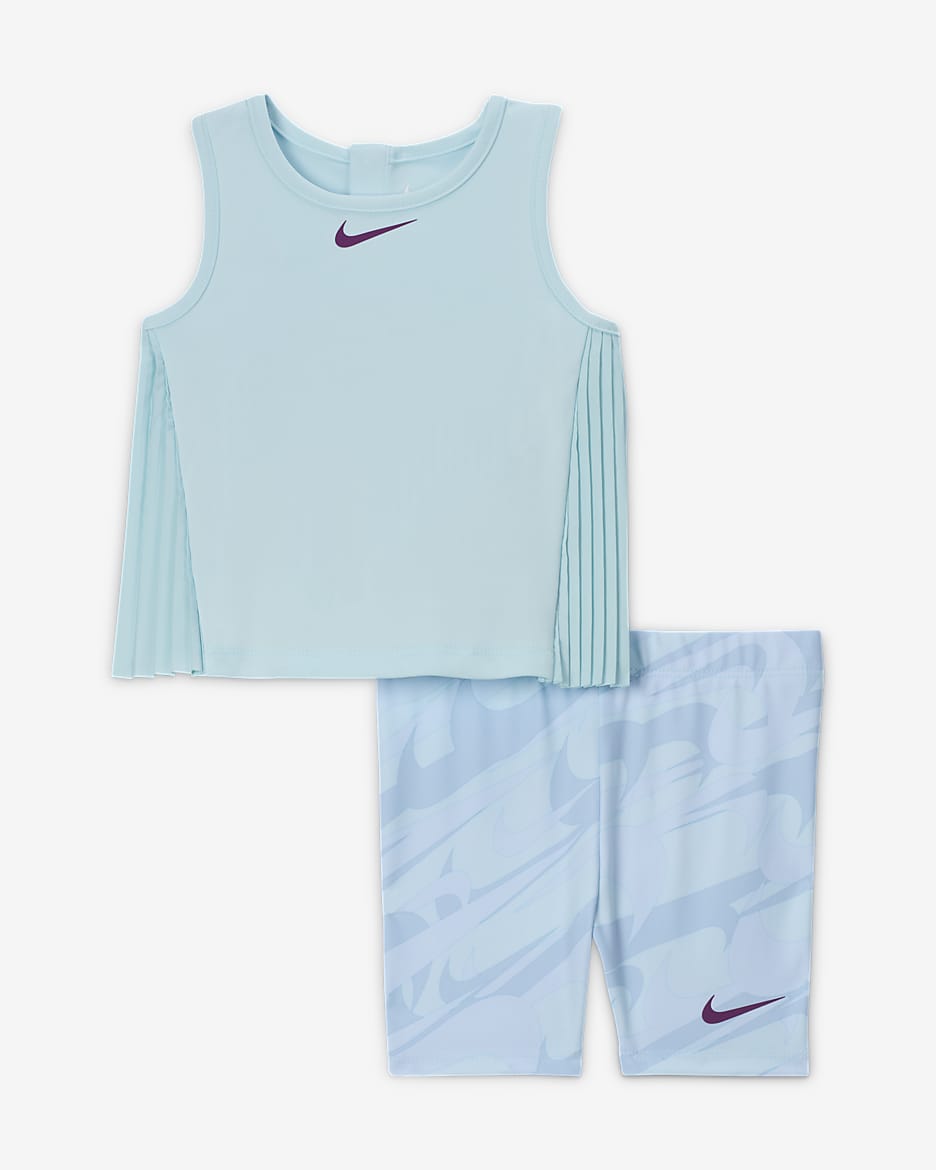 Nike shorts and tube top set best sale